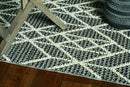 Rugs Gray Area Rug 48" X 69" X 0.'25" Grey Polypropylene Rug 5553 HomeRoots