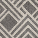 Rugs Gray Area Rug - 63" X 91" X 0.'5" Grey Polypropylene Rug HomeRoots