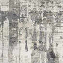 Rugs Gray Area Rug - 91" X 130" X 0.'25" Grey Polyester / Viscose Rug HomeRoots