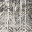 Rugs Gray Area Rug 91" X 91" X 0.'25" Grey Polyester / Viscose Rug 5129 HomeRoots