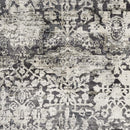 Rugs Gray Area Rug - 91" X 91" X 0.'25" Grey Polyester / Viscose Rug HomeRoots