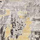 Rugs Gray Area Rug 94" X 130" X 0.'5" Grey Polypropylene Rug 5397 HomeRoots