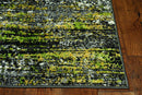Rugs Gray Area Rug 94" X 130" X 0.'5" Grey Polypropylene Rug 5399 HomeRoots