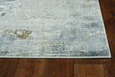 Rugs Gray Rug - 26" X 83" X 0.'25" Grey Polypropylene & Polyester Rug HomeRoots