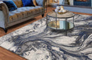 Rugs Gray Rug - 5'3" x 7'7" Polypropylene Grey Area Rug HomeRoots