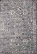 Rugs Gray Rug 7'10" x 9'10" Polypropylene Grey Area Rug 58 HomeRoots