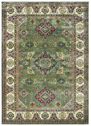 Rugs Green Area Rugs - 108" x 144" x 0.13" Green Viscose Oversize Rug HomeRoots