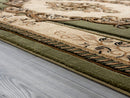 Rugs Green Area Rugs - 22" x 32" x 0.53" Green Olefin/Polypropylene Accent Rug HomeRoots