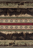 Rugs Green Area Rugs - 63" x 86" x 0.4" Green Polypropylene Area Rug HomeRoots