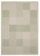 Rugs Green Area Rugs 94" x 126" x 0.04" Green Polypropylene Oversize Rug 6934 HomeRoots