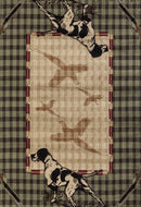 Rugs Green Area Rugs 94" x 126" x 0.4" Green Polypropylene Oversize Rug 1883 HomeRoots