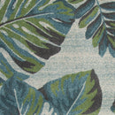 Rugs Green Rug - 7'10" x 10'10" Polypropylene Teal/Green Area Rug HomeRoots