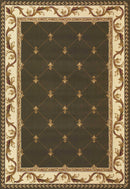 Rugs Green Rug - 9'10" x 13'2" Polypropylene Green Area Rug HomeRoots
