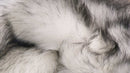 Rugs Grey Area Rug - 24" x 36" x 1.5" Gradient Grey Faux Fur Rectangular - Area Rug HomeRoots