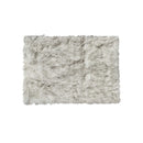 Rugs Grey Area Rug - 4" x 6" x 1.5" Gradient Gray Faux Sheepskin - Area Rug HomeRoots