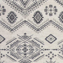 Rugs Grey Area Rug - 7'10" x 11'2" Polypropylene Ivory/Grey Area Rug HomeRoots