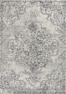Rugs Grey Area Rug - 9' x 13' Polypropylene Ivory/Grey Area Rug HomeRoots