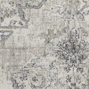 Rugs Grey Living Room Rug - 3'3" x 4'11" Polypropylene Ivory/Grey Area Rug HomeRoots