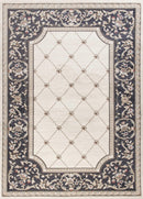 Rugs Grey Living Room Rug 5'3" x 7'7" Polypropylene Ivory/Grey Area Rug 4049 HomeRoots