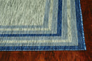 Rugs Grey Living Room Rug 5'3" x 7'7" UV-treated Polypropylene Grey/Denim Area Rug 3954 HomeRoots