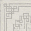 Rugs Grey Rug - 108" X 144" X 0.'5" Ivory Grey Wool Rug HomeRoots