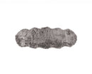 Rugs Grey Rug - 2" x 6" Gray Sheepskin Double - Area Rug HomeRoots