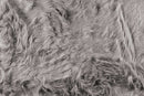 Rugs Grey Rug - 2" x 6" Gray Sheepskin Double - Area Rug HomeRoots
