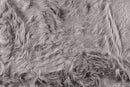 Rugs Grey Rug - 24" x 36" x 1.5" Gray Sheepskin Faux Fur Single - Area Rug HomeRoots