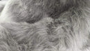 Rugs Grey Rug - 4" x 6" x 1.5" Gray Faux Sheepskin - Area Rug HomeRoots