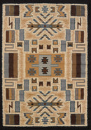 Rugs Hallway Rug - 22" x 36" x 0.3" Grey Polypropylene Accent Rug HomeRoots