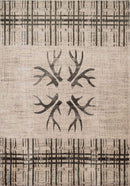 Rugs Hallway Rug 63" x 90" x 0.47" Grey Polypropylene Area Rug 9104 HomeRoots