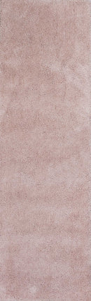 Rugs Hallway Runner Rug - 2'3" x 7'6" Runner Polyester Rose Pink Area Rug HomeRoots