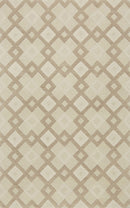 Rugs Hallway Runner Rug 2'3" x 7'6" Runner Wool Ivory Area Rug 4086 HomeRoots