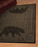 Rugs Hallway Runner Rug - 22" x 86" x 0.4" Blue/Grey Polypropylene Runner Rug HomeRoots