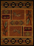 Rugs Hallway Runner Rug - 22" x 86" x 0.4" Spice Polypropylene Runner Rug HomeRoots