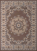Rugs Hallway Runner Rug - 27" x 86" x 0.31" Ash Beige Polypropylene Runner Rug HomeRoots