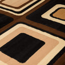 Rugs Hallway Runner Rug - 27" x 86" x 0.31" Brown Polypropylene Runner Rug HomeRoots