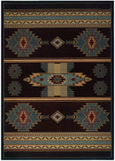 Rugs Home Decorators Collection Rugs 22" x 32" x 0.47" Smoke Blue Polypropylene Accent Rug 8946 HomeRoots