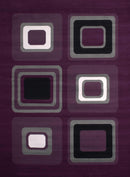 Rugs Home Decorators Collection Rugs - 33" x 39" x 0.31" Lilac Polypropylene Accent Rug HomeRoots