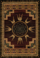 Rugs Incredible Rugs and Decor 22" x 36" x 0.45" Lodge Polypropylene Accent Rug 9337 HomeRoots