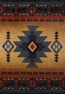 Rugs Incredible Rugs and Decor - 47" x 63" x 0.45" Blue Polypropylene Accent Rug HomeRoots
