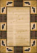 Rugs Incredible Rugs and Decor 47" x 63" x 0.45" Natural Polypropylene Accent Rug 9304 HomeRoots