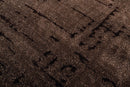 Rugs Indoor Outdoor Rugs - 31" x 81" x 0.79" Brown Polyester/Olefin Runner Rug HomeRoots