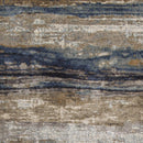 Rugs Ivory Rug - 7'10"X 11'2" Viscose Ivory/Blue Area Rug HomeRoots