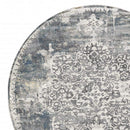 Rugs Ivory Rug - 7'7" Round Polyester Ivory Area Rug HomeRoots