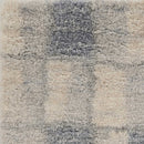 Rugs Ivory Rug - 8'10" x 13'" Polypropylene Ivory/Blue Area Rug HomeRoots