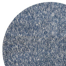 Rugs Ivory Rug - 8' Round Polyester Indigo/Ivory Heather Area Rug HomeRoots