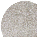 Rugs Ivory Rug - 8' Round Polyester Ivory Heather Area Rug HomeRoots