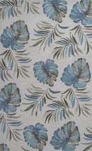 Rugs Ivory Rug - 8' x 10'6" Polyester Ivory Area Rug HomeRoots