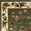 Rugs Ivory Rug - 9'10" X 13'2" Polypropylene Sage/Ivory Area Rug HomeRoots